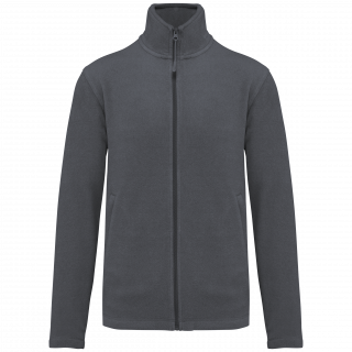 Veste micropolaire zippée homme K911 - Convoy Grey personnalisable - Vue de face