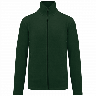 Veste micropolaire zippée homme K911 - Forest Green personnalisable - Vue de face