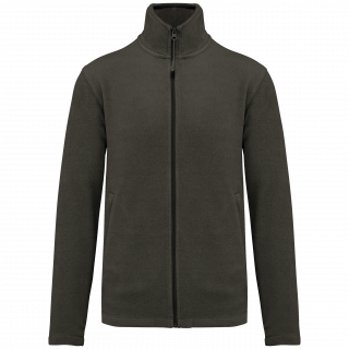 Veste micropolaire zippée homme K911 - Green Olive personnalisable - Vue de face