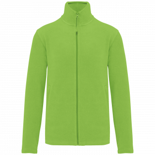 Veste micropolaire zippée homme K911 - Lime personnalisable - Vue de face