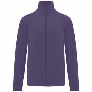 Veste micropolaire zippée homme K911 - Purple personnalisable - Vue de face