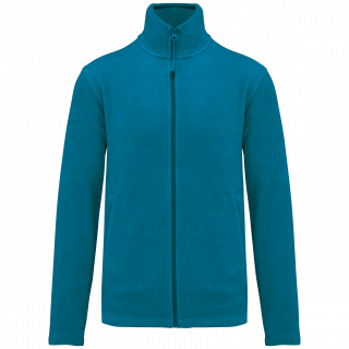 Veste micropolaire zippée homme K911 - Tropical Blue personnalisable - Vue de face
