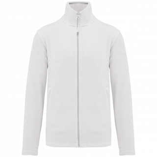 Veste micropolaire zippée homme K911 - White personnalisable - Vue de face
