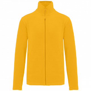 Veste micropolaire zippée homme K911 - Yellow personnalisable - Vue de face