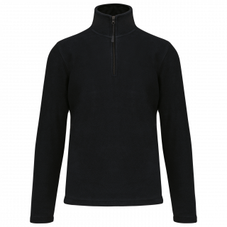 Enzo > Micropolaire col zippé homme K912 - Black personnalisable - Vue de face