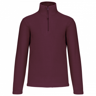 Enzo > Micropolaire col zippé homme K912 - Wine personnalisable - Vue de face