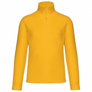 Enzo > Micropolaire col zippé homme K912 - Yellow personnalisable - Vue de face