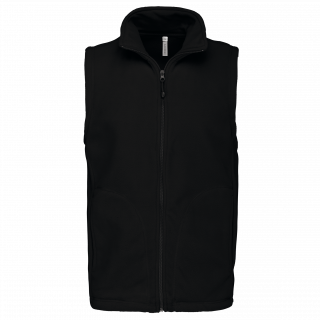 Bodywarmer micropolaire homme K913 - Black personnalisable - Vue de face