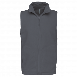Bodywarmer micropolaire homme K913 - Convoy Grey personnalisable - Vue de face