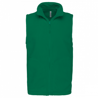 Bodywarmer micropolaire homme K913 - Kelly Green personnalisable - Vue de face