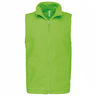 Bodywarmer micropolaire homme K913 - Lime personnalisable - Vue de face
