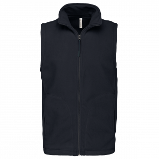 Bodywarmer micropolaire homme K913 - Navy personnalisable - Vue de face