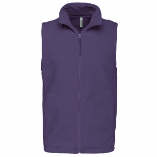 Bodywarmer micropolaire homme K913 - Purple personnalisable - Vue de face