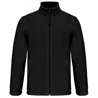 Veste micropolaire zippée enfant K920 - Black personnalisable - Vue de face