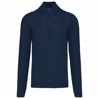 Pull 1/4 zip homme K970 - Navy personnalisable - Vue de face