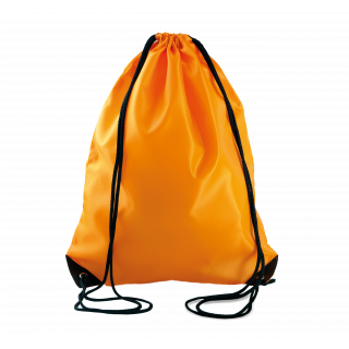 Sac à dos avec cordelettes KI0104 - Orange personnalisable - Vue de face