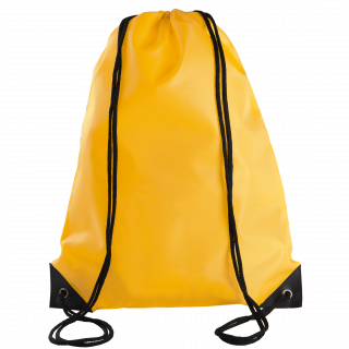 Sac à dos avec cordelettes KI0104 - Yellow personnalisable - Vue de face
