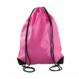 Sac à dos avec cordelettes KI0104 - Fluorescent Fuchsia personnalisable - Vue de face