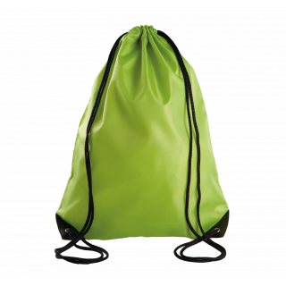 Sac à dos avec cordelettes KI0104 - Burnt Lime personnalisable - Vue de face