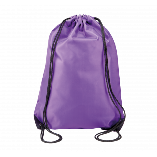 Sac à dos avec cordelettes KI0104 - Purple personnalisable - Vue de face