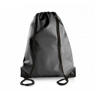 Sac à dos avec cordelettes KI0104 - Dark Grey personnalisable - Vue de face
