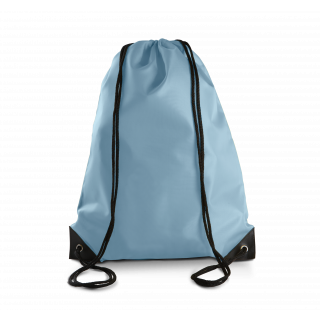 Sac à dos avec cordelettes KI0104 - Sky Blue personnalisable - Vue de face
