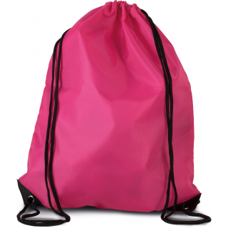 Sac à dos avec cordelettes KI0104 - Magenta personnalisable - Vue de face