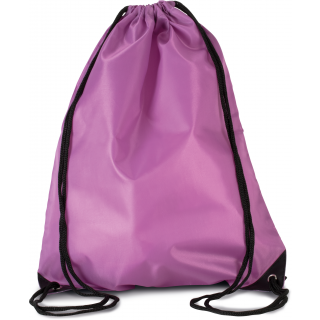 Sac à dos avec cordelettes KI0104 - Radiant Orchid personnalisable - Vue de face
