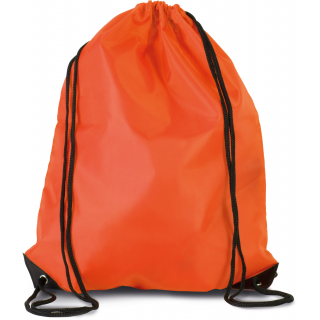 Sac à dos avec cordelettes KI0104 - Spicy Orange personnalisable - Vue de face