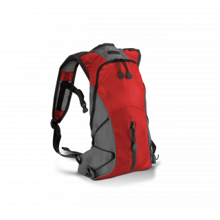 Sac à dos porte-boisson KI0111 - Red / Dark Grey personnalisable - Vue de face