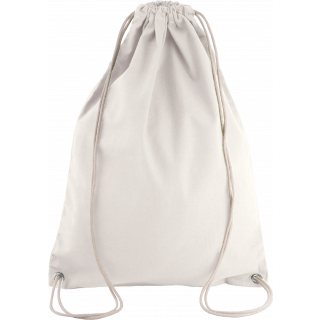 Sac à dos en coton avec cordelettes KI0125 - Natural personnalisable - Vue de face