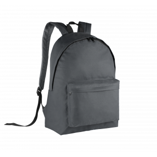 Sac à dos classique KI0130 - Dark Grey / Black personnalisable - Vue de face