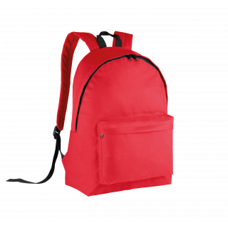 Sac à dos classique KI0130 - Red / Black personnalisable - Vue de face