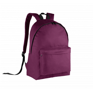 Sac à dos classique - Version junior KI0131 - Burgundy / Black personnalisable - Vue de face