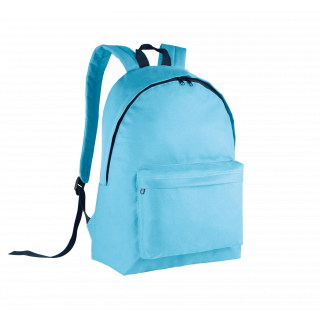 Sac à dos classique - Version junior KI0131 - Sky Blue / Navy personnalisable - Vue de face