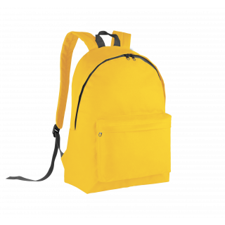 Sac à dos classique - Version junior KI0131 - Yellow / Dark Grey personnalisable - Vue de face