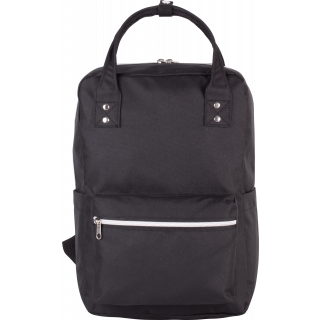 Sac à dos style urbain KI0138 - Black personnalisable - Vue de face