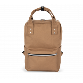Sac à dos style urbain KI0138 - Light Camel personnalisable - Vue de face
