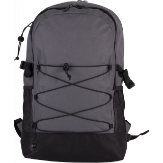 Sac à dos multifonctions KI0152 - Full Grey / Black personnalisable - Vue de face
