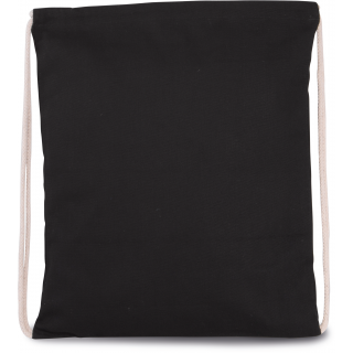 Sac à dos avec cordon épais KI0154 - Black personnalisable - Vue de face