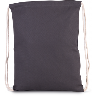 Sac à dos avec cordon épais KI0154 - Shale Grey personnalisable - Vue de face