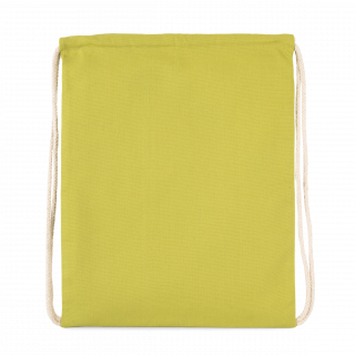 Sac à dos avec cordon épais KI0154 - Burnt Lime personnalisable - Vue de face