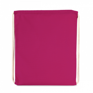 Sac à dos avec cordon épais KI0154 - Fuchsia personnalisable - Vue de face