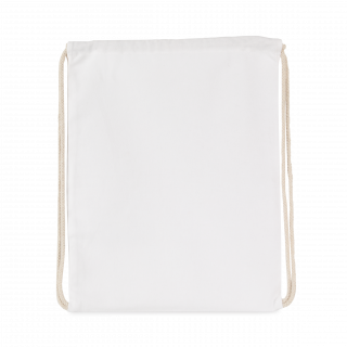 Sac à dos avec cordon épais KI0154 - White personnalisable - Vue de face