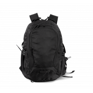 Sac à dos loisir avec porte-casque KI0172 - Black personnalisable - Vue de face