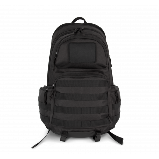 Sac à dos tactique MOLLE, style urbain KI0179 - Black personnalisable - Vue de face
