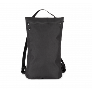 Sac à dos plat recyclé style urbain KI0183 - Black personnalisable - Vue de face