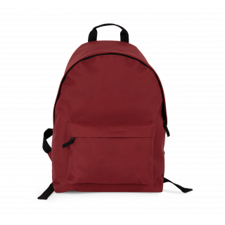Sac à dos casual recyclé avec poche frontale KI0184 - Red Safran personnalisable - Vue de face