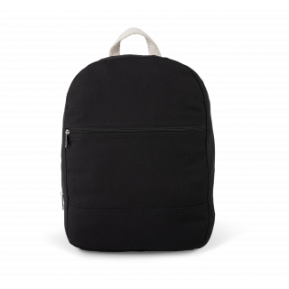 Sac à dos essentiel en coton KI0185 - Black personnalisable - Vue de face