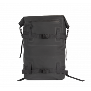 Sac à dos imperméable avec sangles de compression KI0187 - Black personnalisable - Vue de face